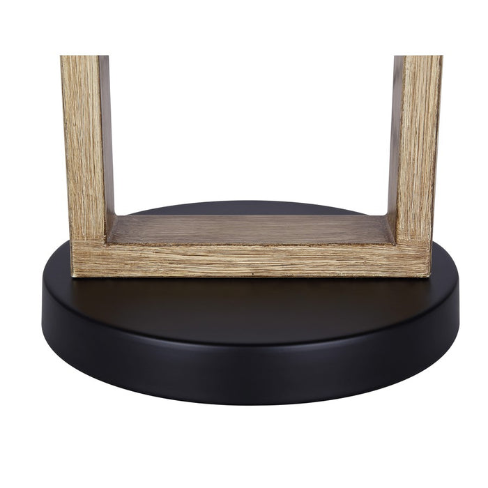 Canarm Burke 1 Light 26" Table Lamp, Matte Black/Brushed Brown