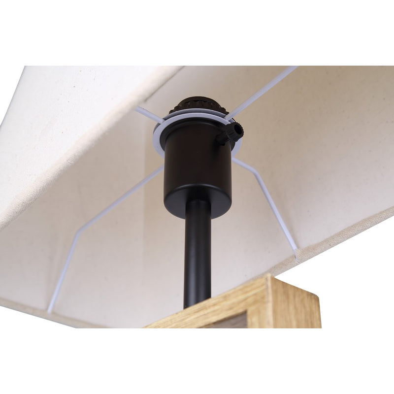 Canarm Burke 1 Light 26" Table Lamp, Matte Black/Brushed Brown
