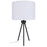 Canarm Holt 1 Light 27.25" Table Lamp, Matte Black/Neutral