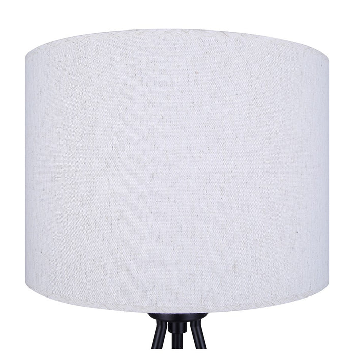 Canarm Holt 1 Light 27.25" Table Lamp, Matte Black/Neutral