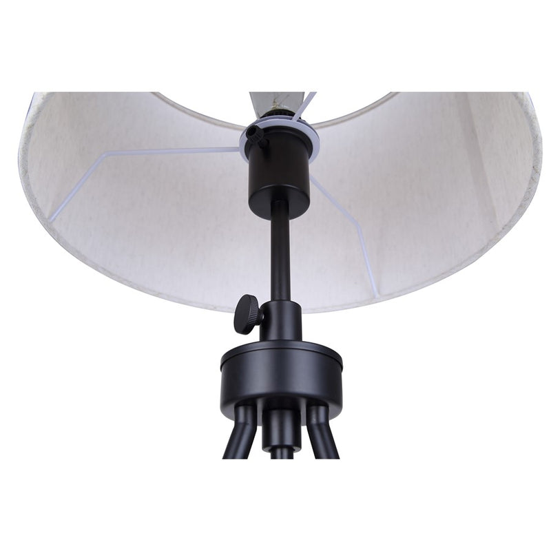 Canarm Holt 1 Light 27.25" Table Lamp, Matte Black/Neutral