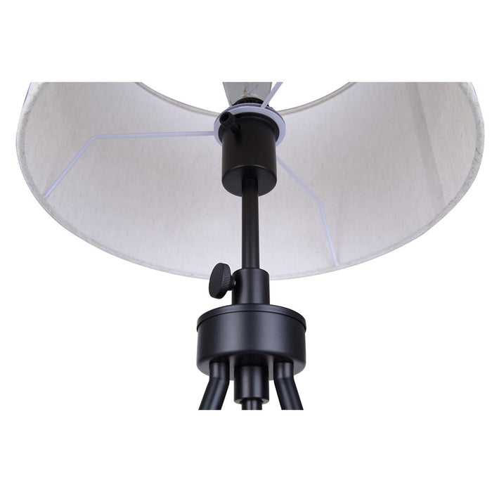 Canarm Holt 1 Light 27.25" Table Lamp, Matte Black/Neutral