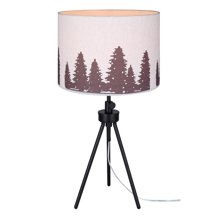 Canarm Holt 1 Light 27.25" Table Lamp, Matte Black