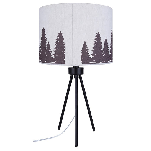 Canarm Holt 1 Light 27.25" Table Lamp, Matte Black