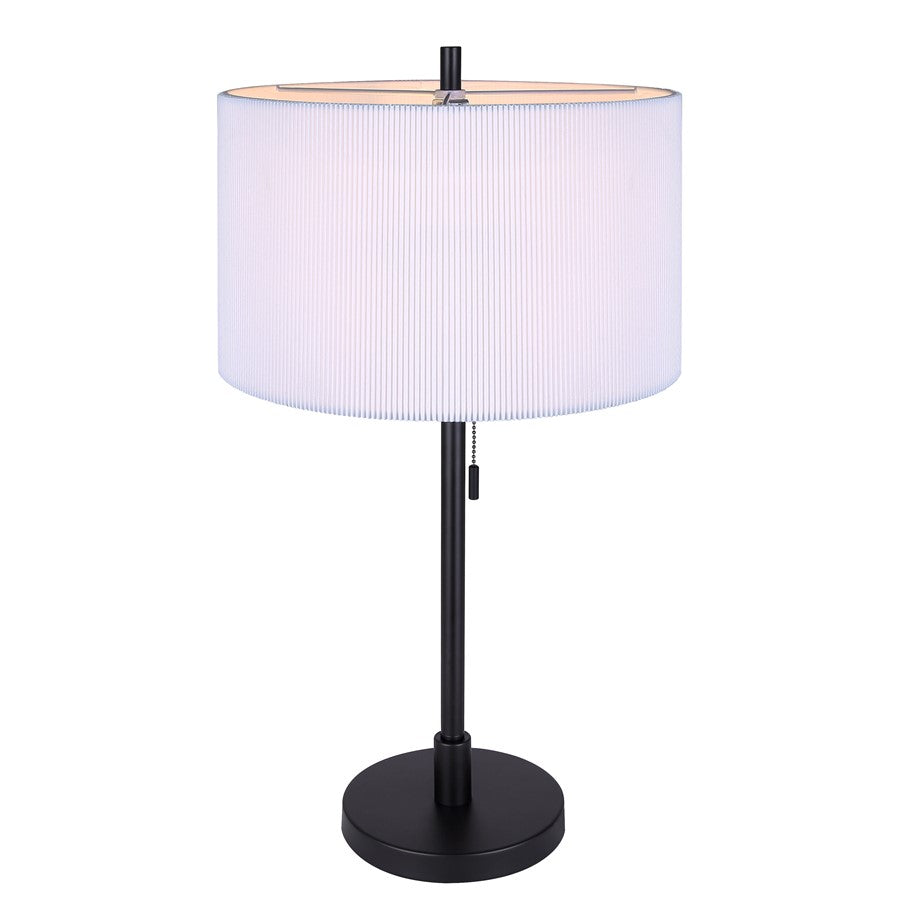 Canarm Carmynn 1 Light 24.25" Table Lamp, Black - ITL288A24BK