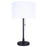 Canarm Carmynn 1 Light 24.25" Table Lamp, Black