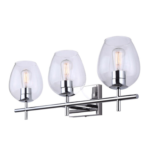 Canarm Cain 3 Light 25" Vanity, Chrome - IVL1019A03CH