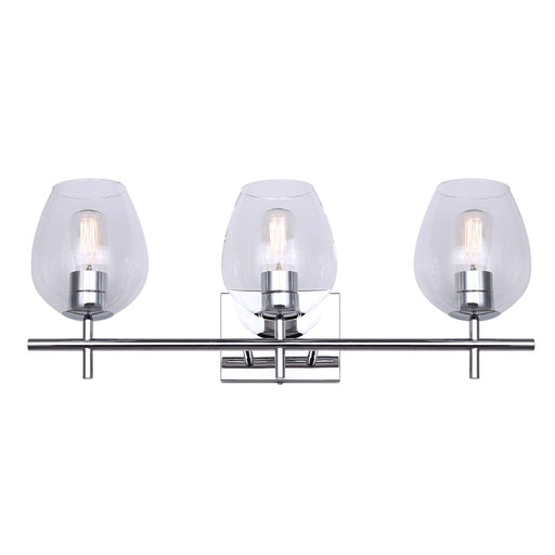Canarm Cain 3 Light 25" Vanity, Chrome