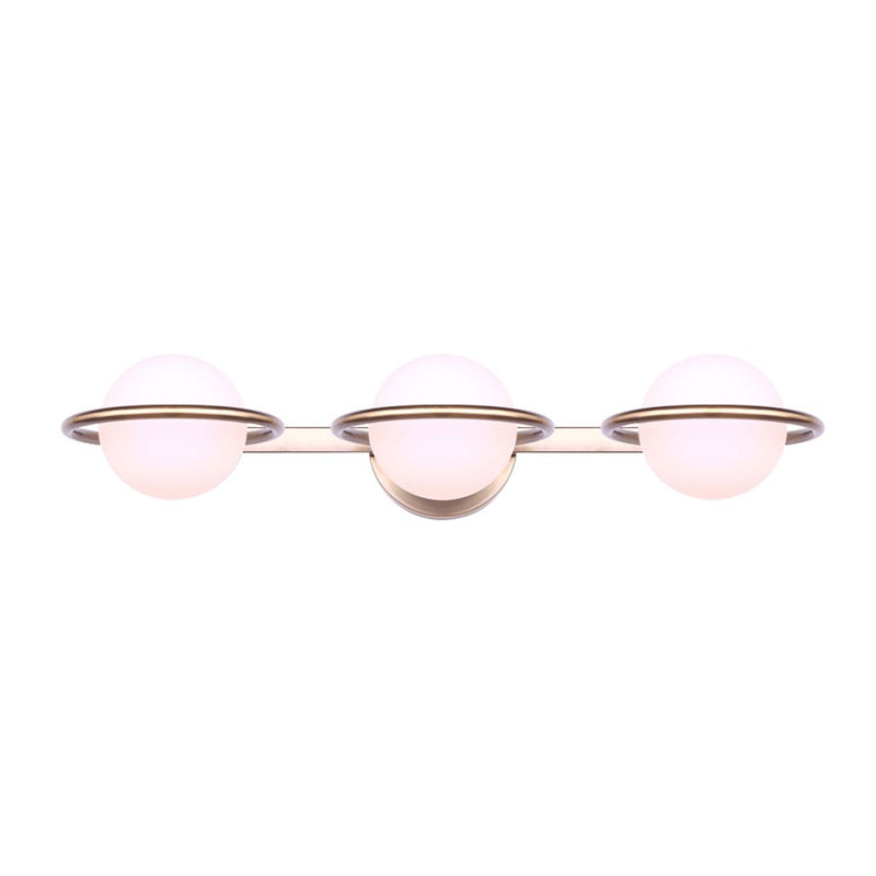 Canarm Cosima 24in 3-Light Vanity Light | Gold Metal | Bathroom Vanity | 24 x 9 x 5 in | Model IVL1025A03GD9