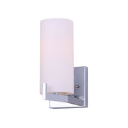 Canarm Bishop 6in 1-Light Wall Sconce | Chrome and Opal Glass | Bathroom Vanity & Hallway | 6 x 10 x 5 in | Model IVL1052A01CH