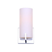 Canarm Bishop 6in 1-Light Wall Sconce | Chrome and Opal Glass | Bathroom Vanity & Hallway | 6 x 10 x 5 in | Model IVL1052A01CH