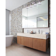 Canarm Dree 33in 4-Light Vanity Light | Industrial Brushed Nickel and Caged Shade | Bathroom Vanity | 7 x 33 x 11 in | Model IVL1053A04BN