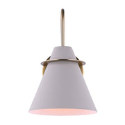 Canarm Talia 7in 1-Light Wall Sconce | Modern Matte Gold and Matte Grey Metal | Bathroom & Hallway | 7 x 9 x 12 in | Model IVL1076A01MGG
