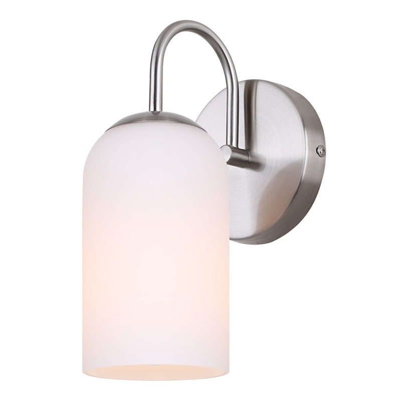 Canarm Novalee 1 Light 6.5" Vanity Light, Brushed Nickel