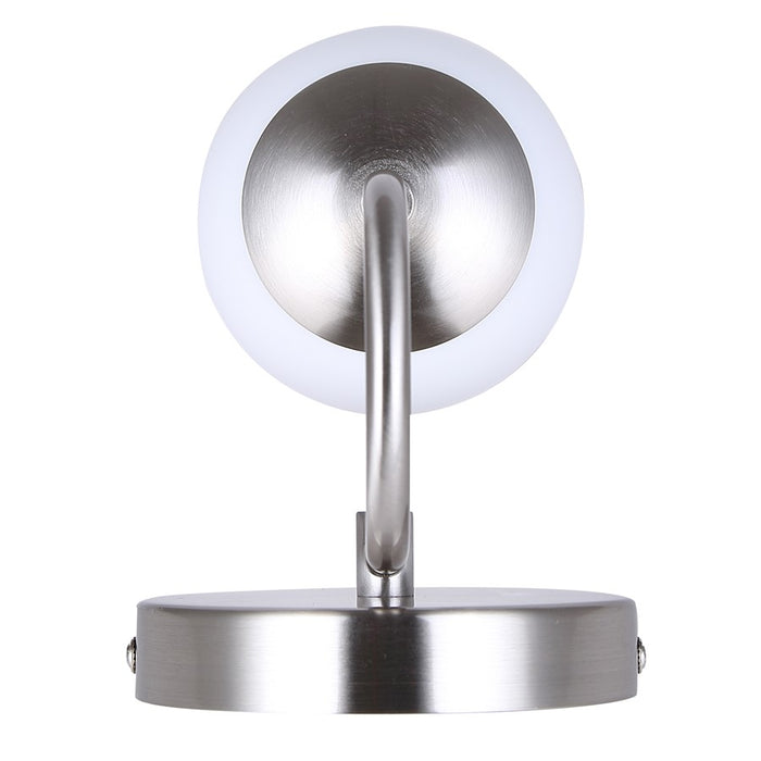 Canarm Novalee 1 Light 6.5" Vanity Light, Brushed Nickel
