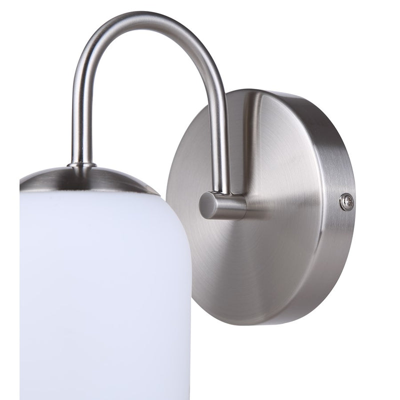Canarm Novalee 1 Light 6.5" Vanity Light, Brushed Nickel