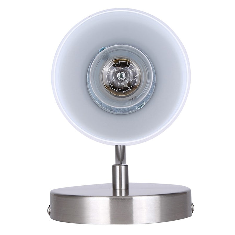 Canarm Novalee 6.5in 1-Light Vanity Light | Modern Brushed Nickel and Opal Glass | Bathroom & Powder Room | 6.5 x 4.75 x 10 in | Model IVL1130A01BN