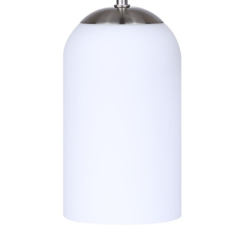 Canarm Novalee 14.5in 2-Light Vanity Light | Modern Brushed Nickel and Opal Glass | Bathroom & Powder Room | 14.5 x 6.5 x 9.75 in | Model IVL1130A02BN