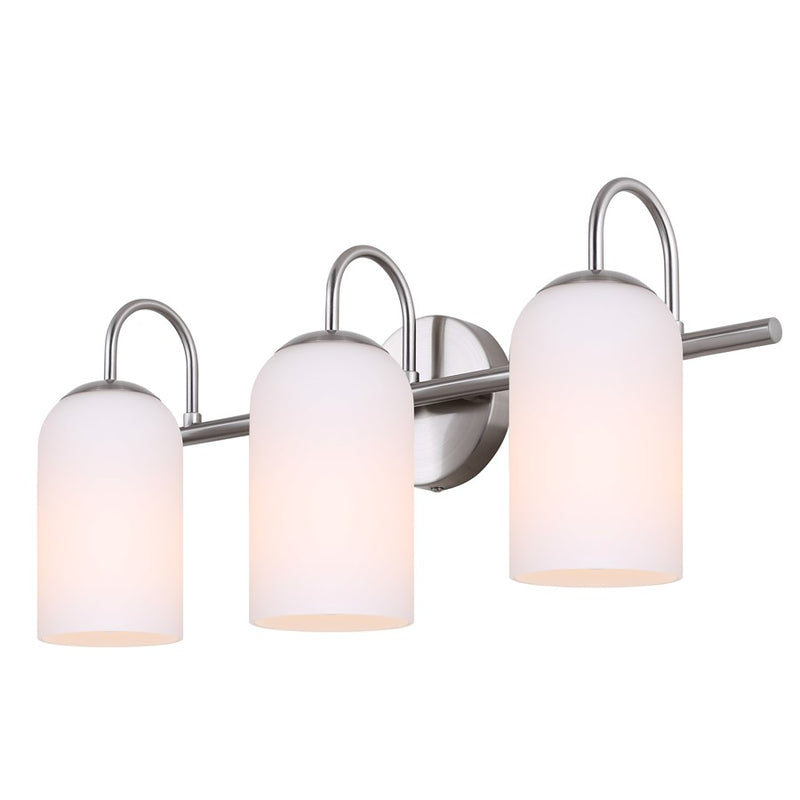 Canarm Novalee 3 Light 22" Vanity, Brushed Nickel