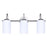 Canarm Novalee 3 Light 22" Vanity, Brushed Nickel