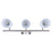 Canarm Novalee 3 Light 22" Vanity, Brushed Nickel