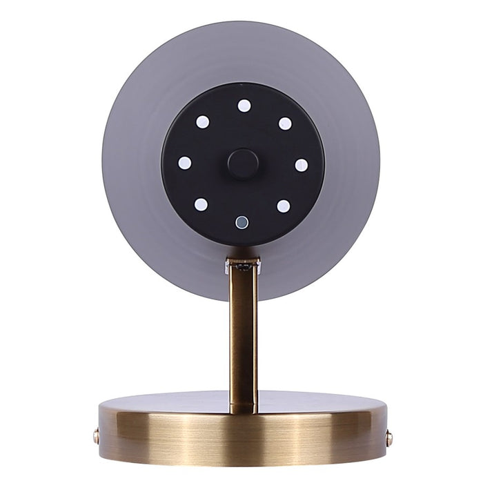Canarm Harken 1 Light 7.75" Sconce, Matte Black/Gold