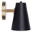 Canarm Harken 1 Light 7.75" Sconce, Matte Black/Gold