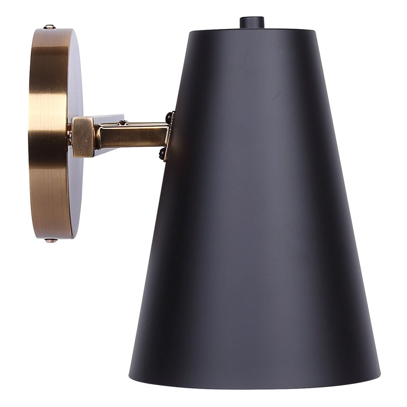Canarm Harken 2 Light Vanity, Matte Black/Gold