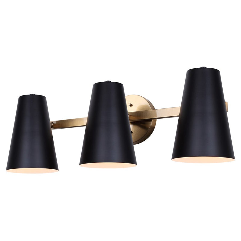 Canarm Harken 3 Light 24.5" Vanity, Gold