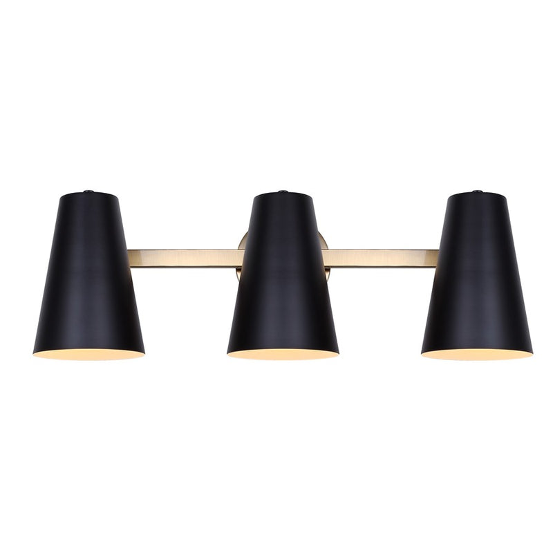 Canarm Harken 3 Light 24.5" Vanity, Gold