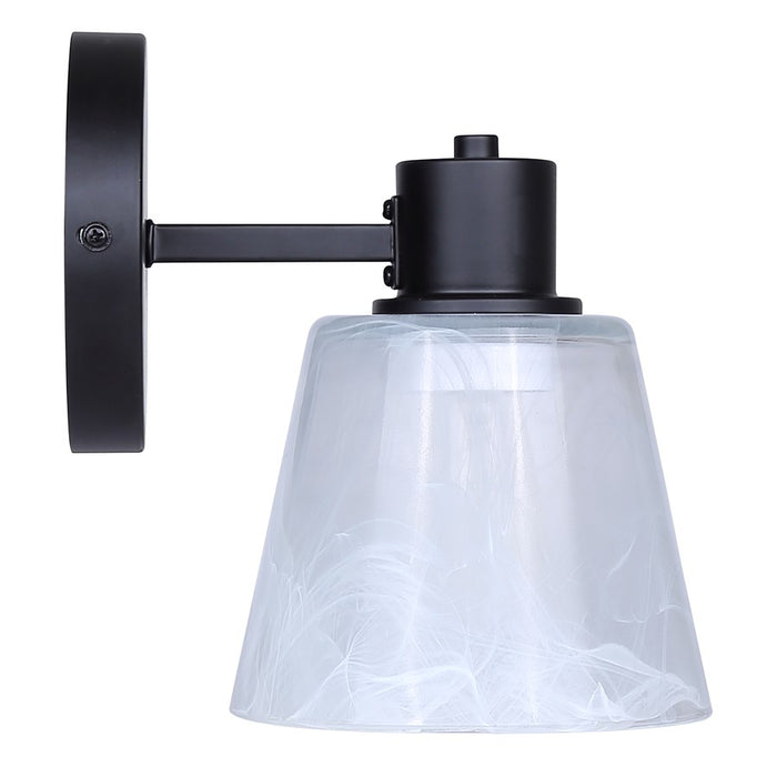 Canarm Luelle 1 Light 7.88" Sconce, Black