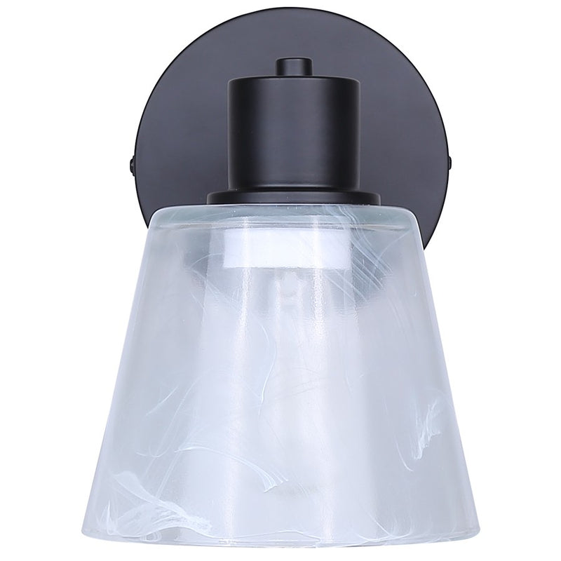 Canarm Luelle 1 Light 7.88" Sconce, Black