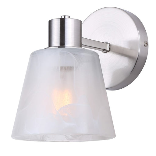 Canarm Luelle 1 Light 7.88" Sconce, Brushed Nickel