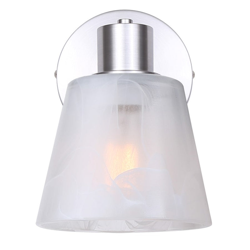 Canarm Luelle 1 Light 7.88" Sconce, Brushed Nickel