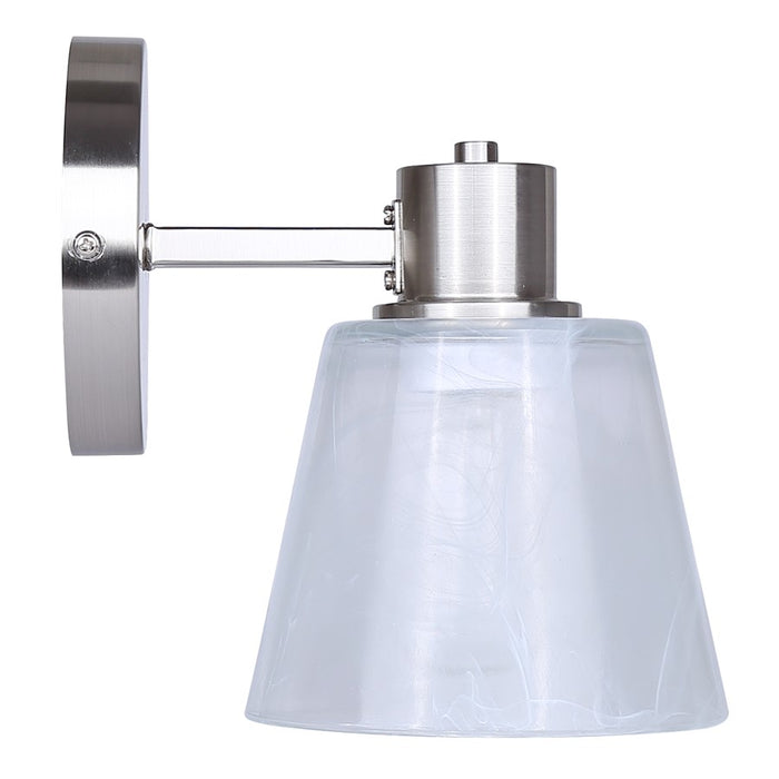 Canarm Luelle 1 Light 7.88" Sconce, Brushed Nickel