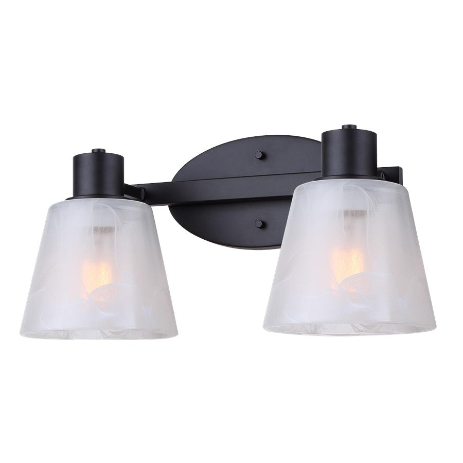 Canarm Luelle 2 Light 16" Vanity, Black