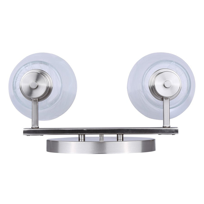 Canarm Luelle 2 Light Vanity, Brushed Nickel