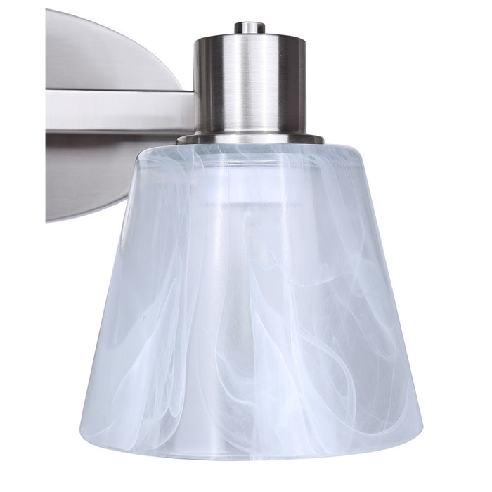 Canarm Luelle 2 Light Vanity, Brushed Nickel