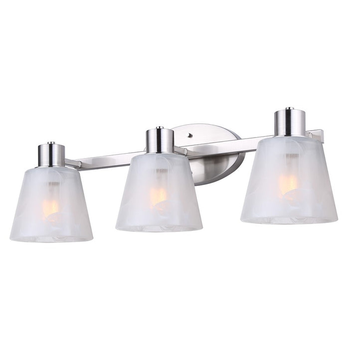 Canarm Luelle 3 Light 25" Vanity, Brushed Nickel