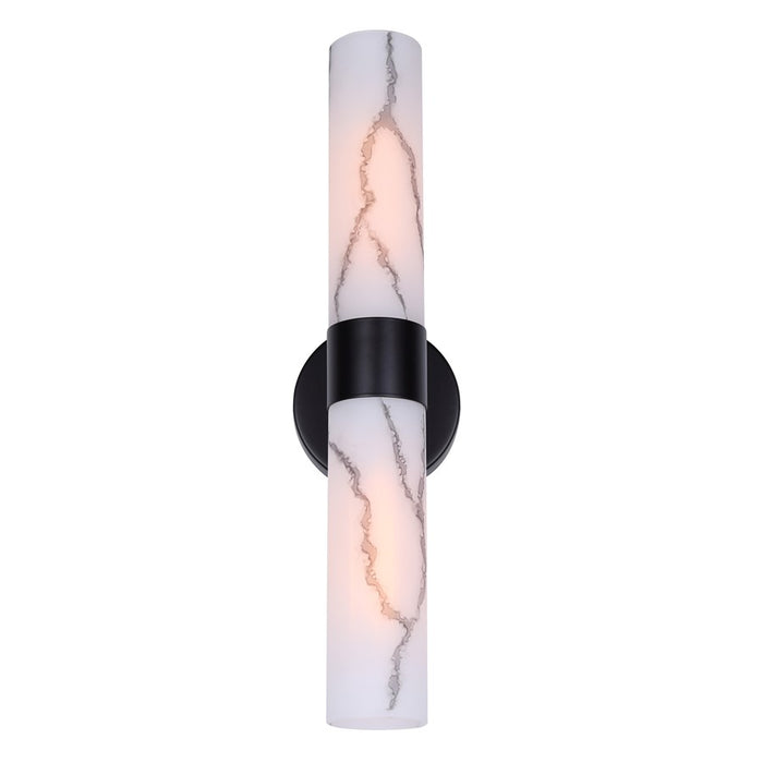 Canarm Kristella 2 Light 6" Wall Light, Black