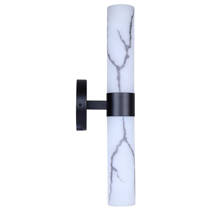 Canarm Kristella 2 Light 6" Wall Light, Black