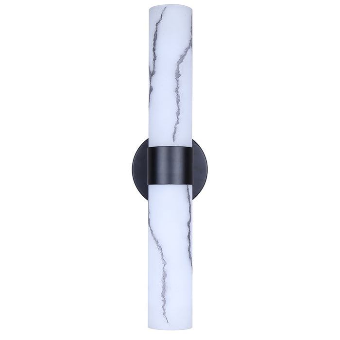 Canarm Kristella 2 Light 6" Wall Light, Black