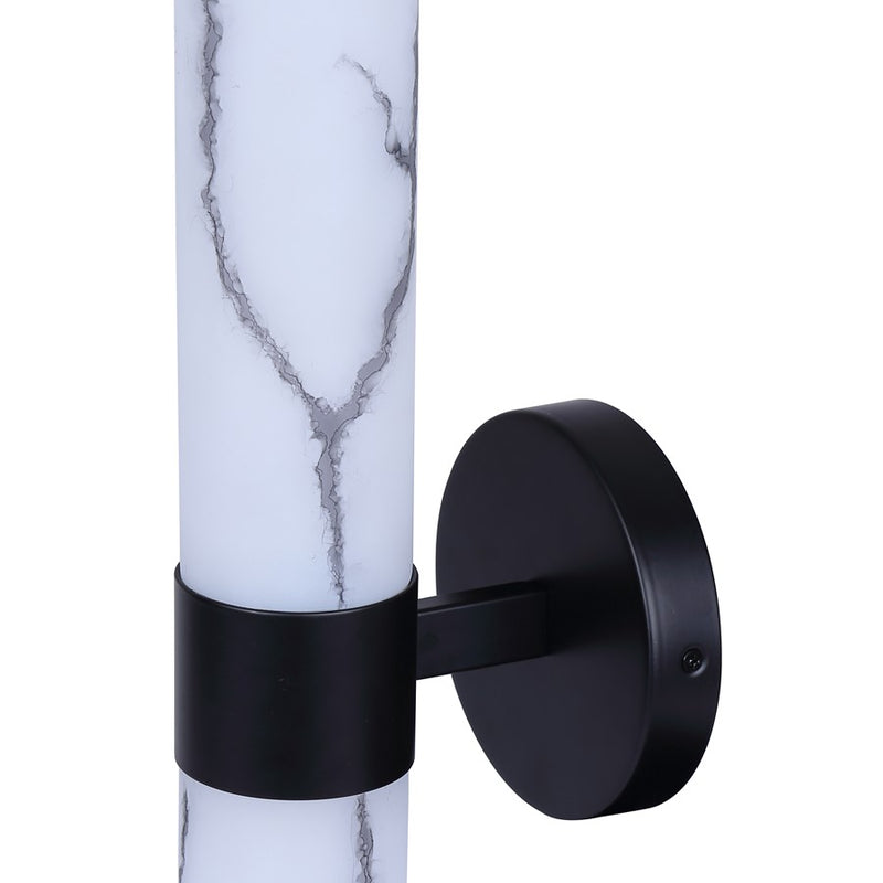Canarm Kristella 2 Light 6" Wall Light, Black