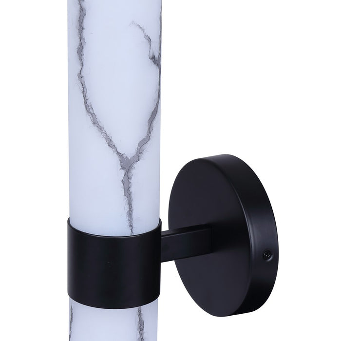 Canarm Kristella 2 Light 6" Wall Light, Black