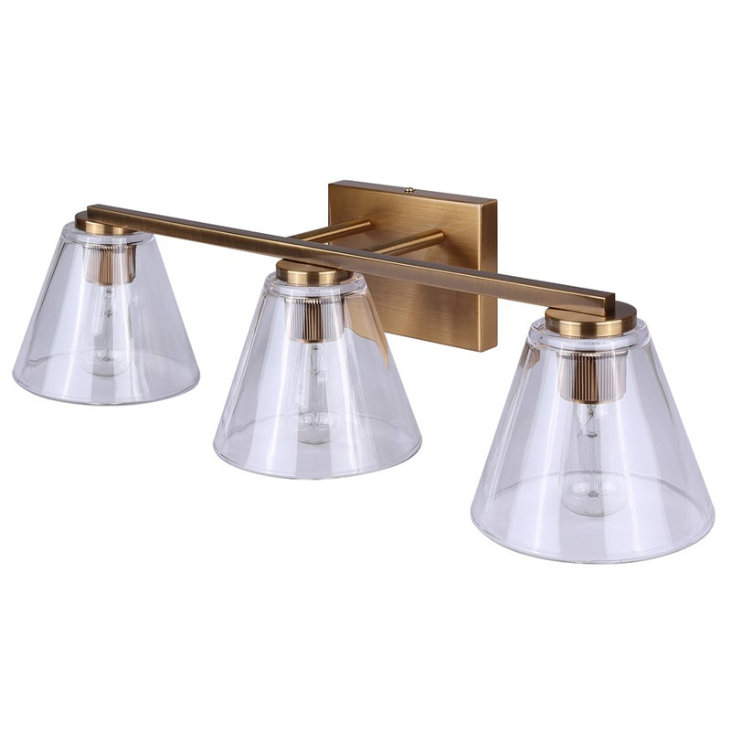 Canarm Berklie 3 Light 25.5" Vanity, Gold