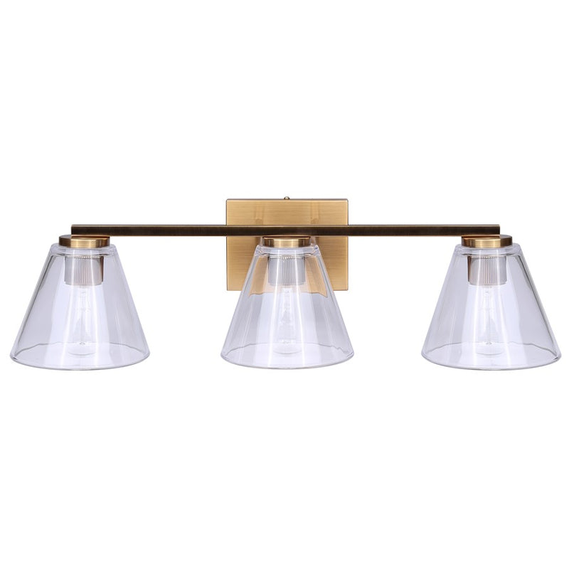 Canarm Berklie 3 Light 25.5" Vanity, Gold