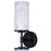 Canarm Kinslea 2 Light 6" Vanity, Black/Clear
