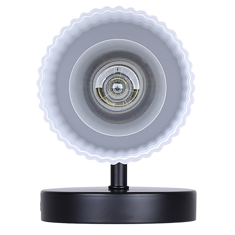 Canarm Kinslea 2 Light 6" Vanity, Black/Opal Ribbed