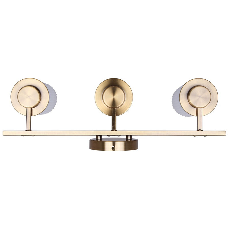 Canarm Kinslea 23in 3-Light Vanity Light | Modern Gold and Opal Glass | Bathroom & Powder Room | 23 x 7 x 10 in | Model IVL1165A03GD