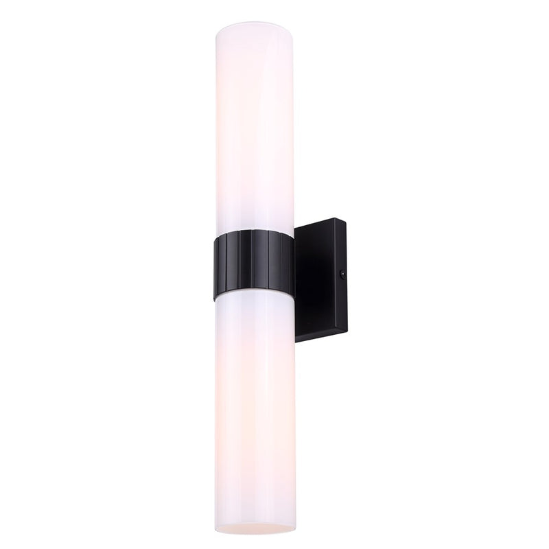 Canarm Maxine 2 Light 4.75" Wall Light, Black